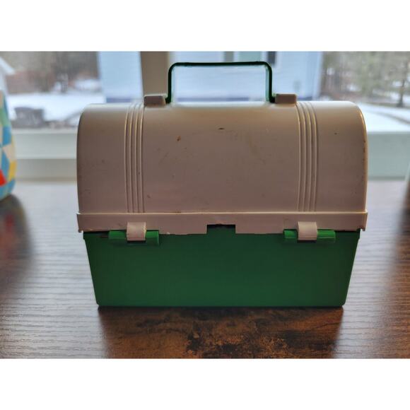 Vintage Fisher Price Toys #550 - Green/White Lunch Pail, Box, Kit - Picture 3 of 10